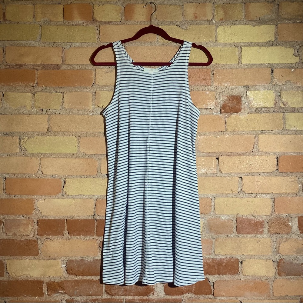Short sleeve striped dress